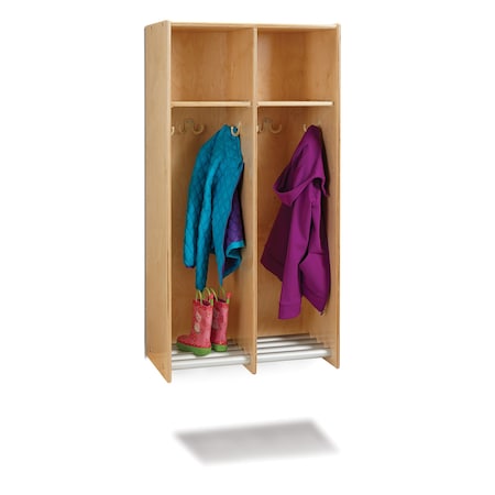 Jonti-Craft 2 Section Hanging Locker, without Tubs 9133JC